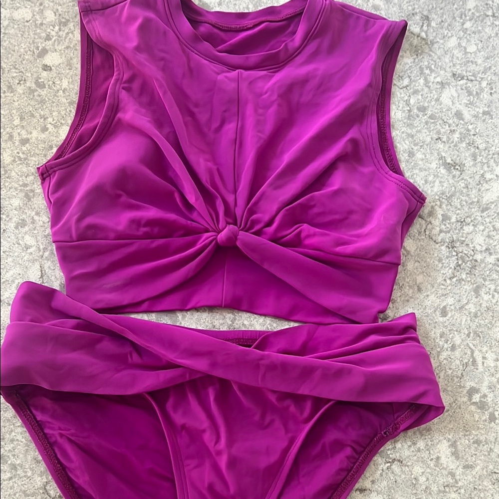 Robin Piccone Magenta Swim Set